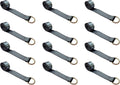 2.5 oz x 10 ft D-Ring Lasso Strap Tie Down (Yellow, 10 - Pack) Q12572