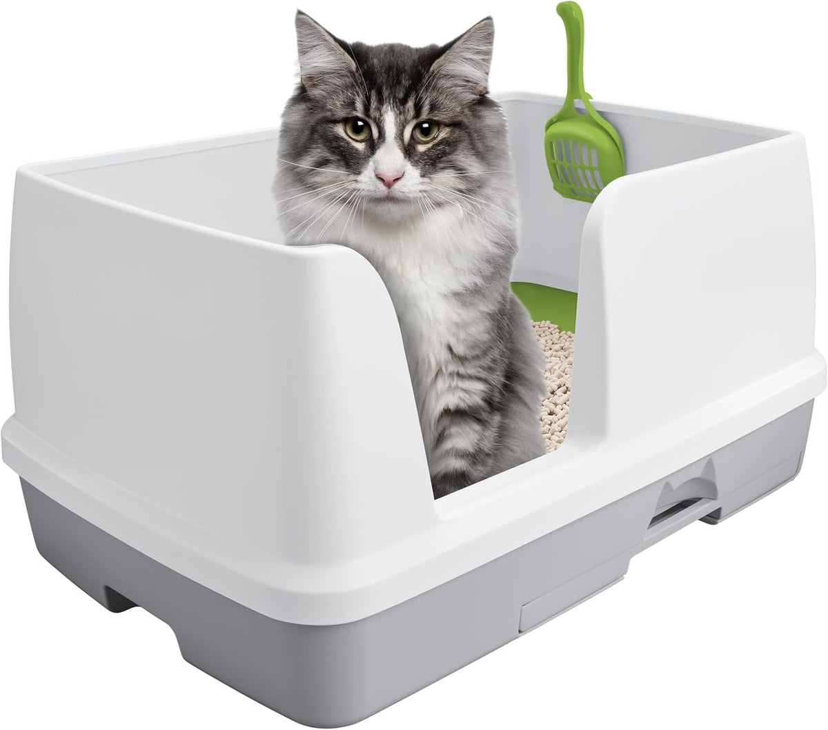 XL Cat Litter Box System Starter Kit with Pads & Pellets J967530
