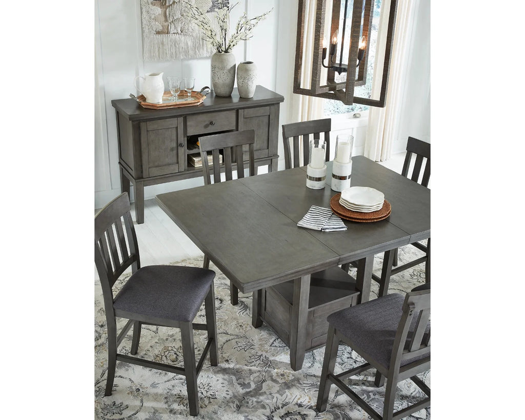 Gray Counter Height Dining Extension Table X73099