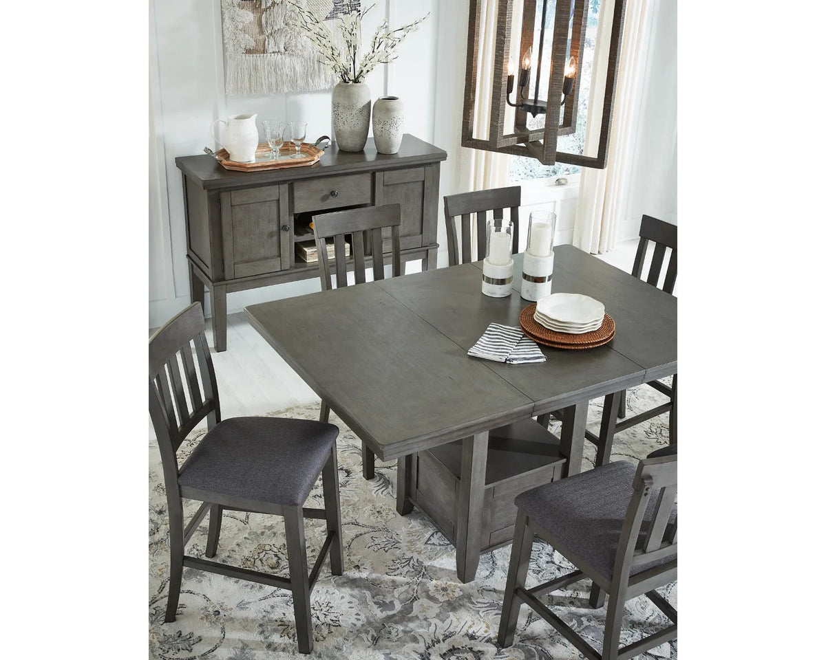 Gray Counter Height Dining Extension Table X73099