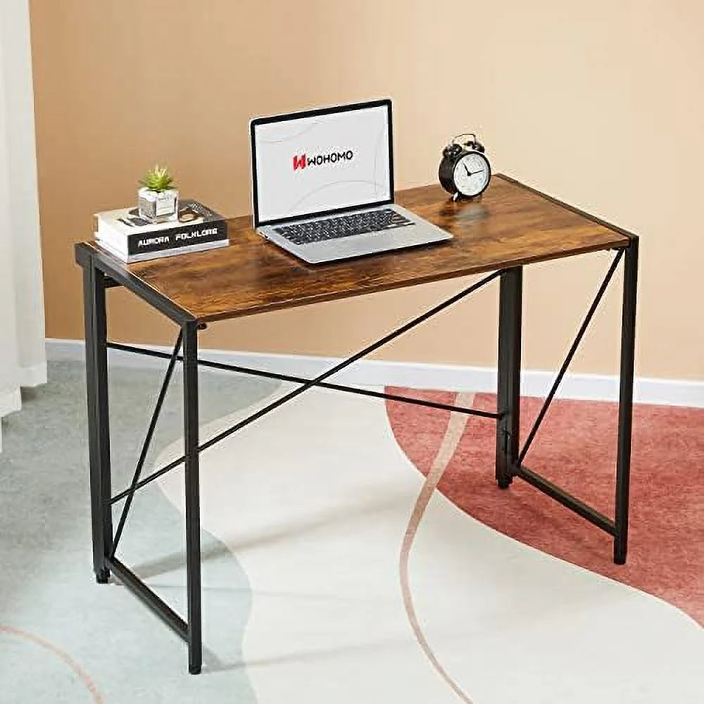 Folding Computer Desk Brown B524