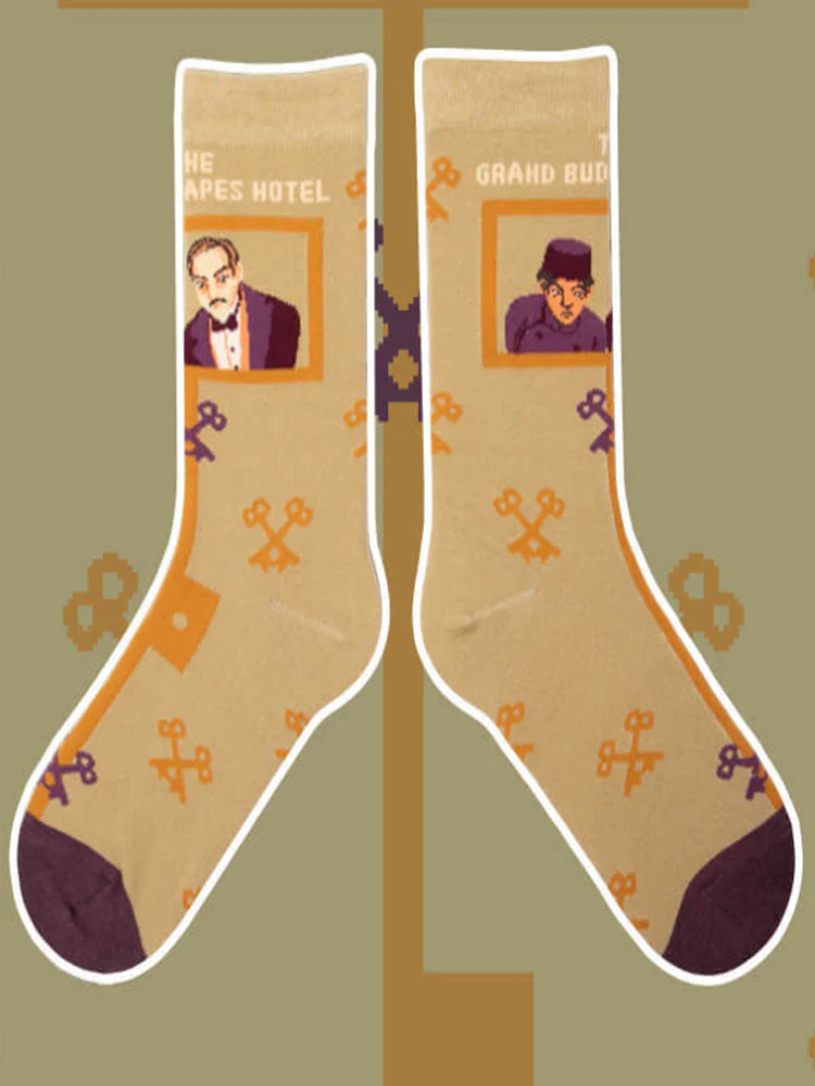 Cartoon Pattern Mid-Calf Socks X526908