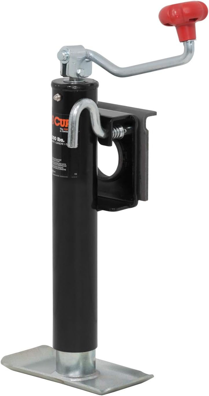 Swivel Trailer Jack, 2,000 lbs., 10-1/2 Inches Vertical Travel, Pack of 2 J906757