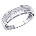 10K White Gold Diamond Wedding Band F6249