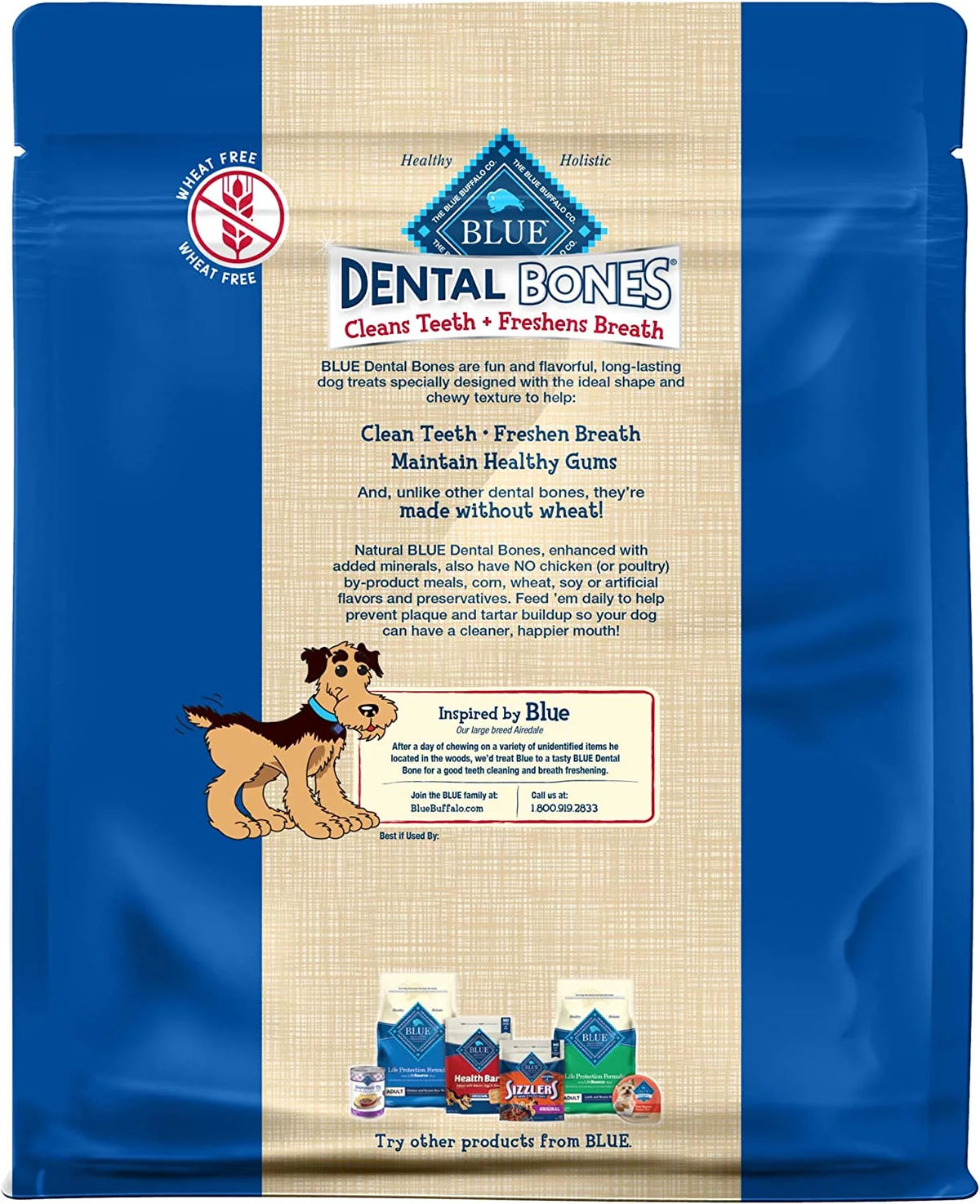 Natural Dental Chew Dog Treats 36-oz Bag O62328