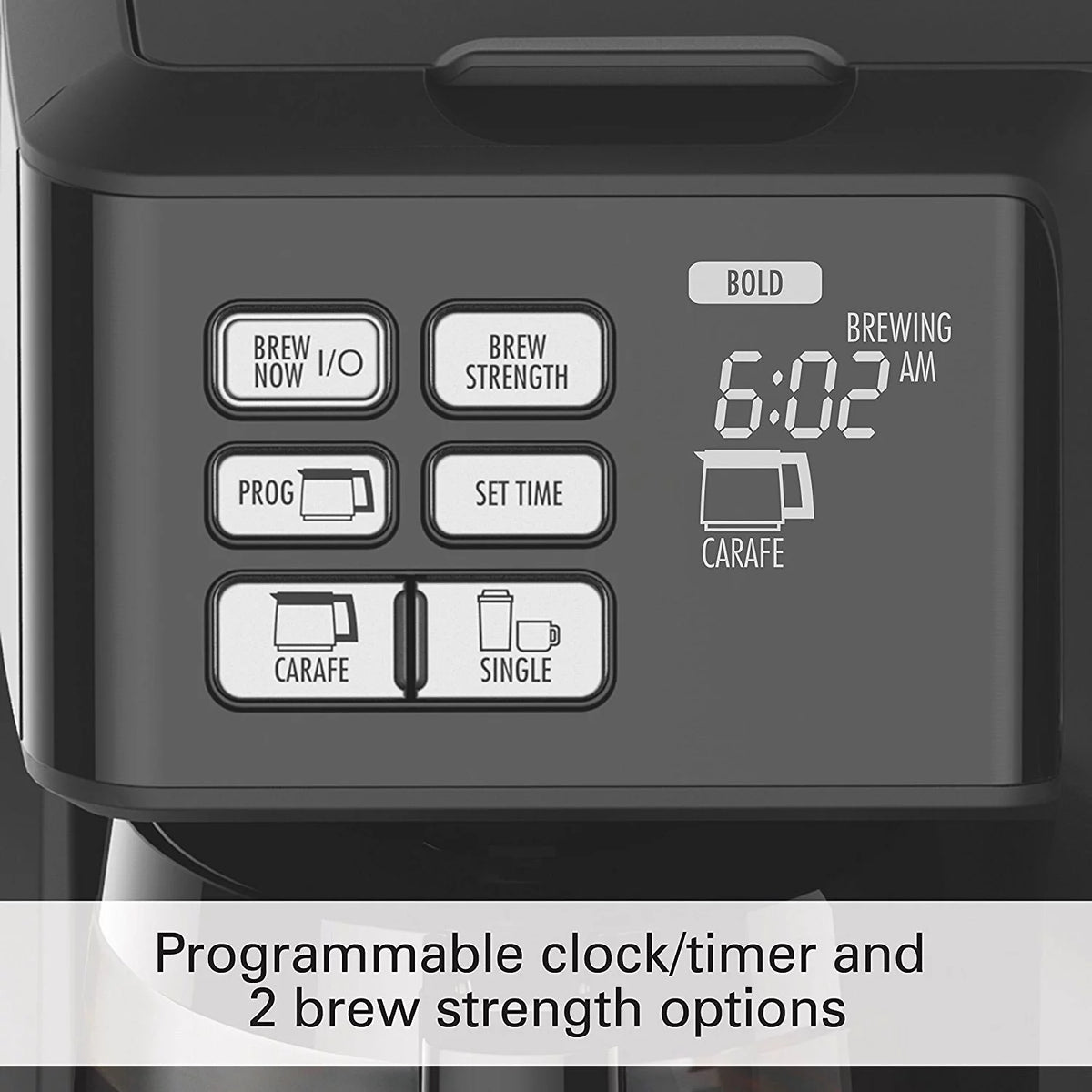 Black Programmable Coffee Maker I622