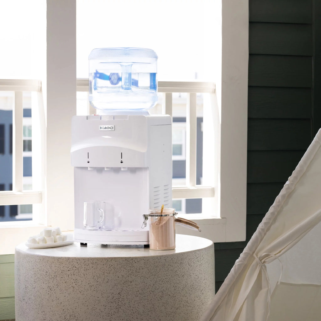 White Countertop Hot and Cold Water Dispenser O585