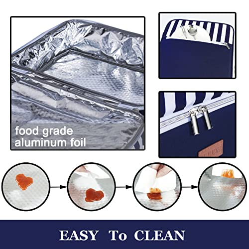 Blue Double Insulated Casserole Carrier Bag Q695994