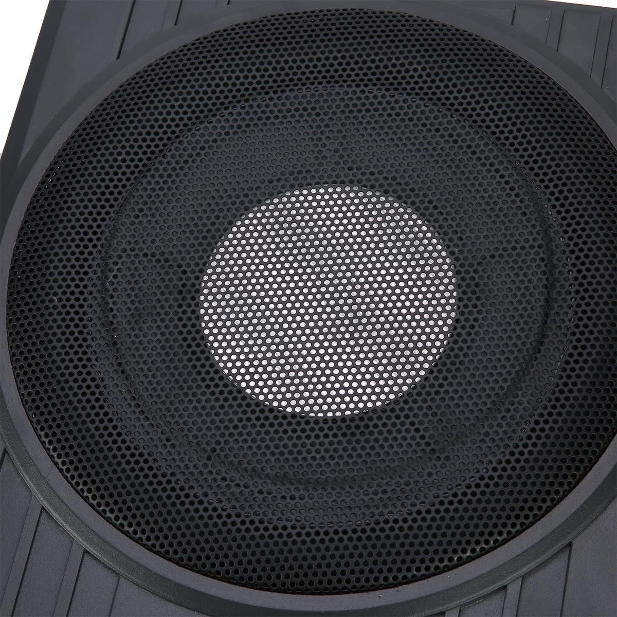 Under Seat Car Active Sub Woofer Black Slim Aluminium Alloy Speaker 12V 600W Y65480