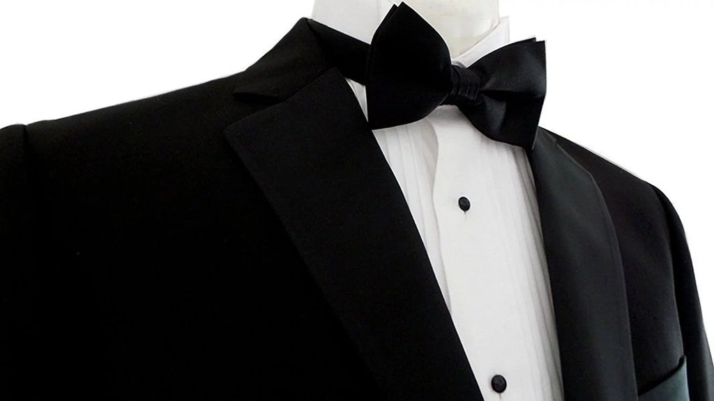 Black Single Breasted Notch Lapel Tuxedo Suit Set P857