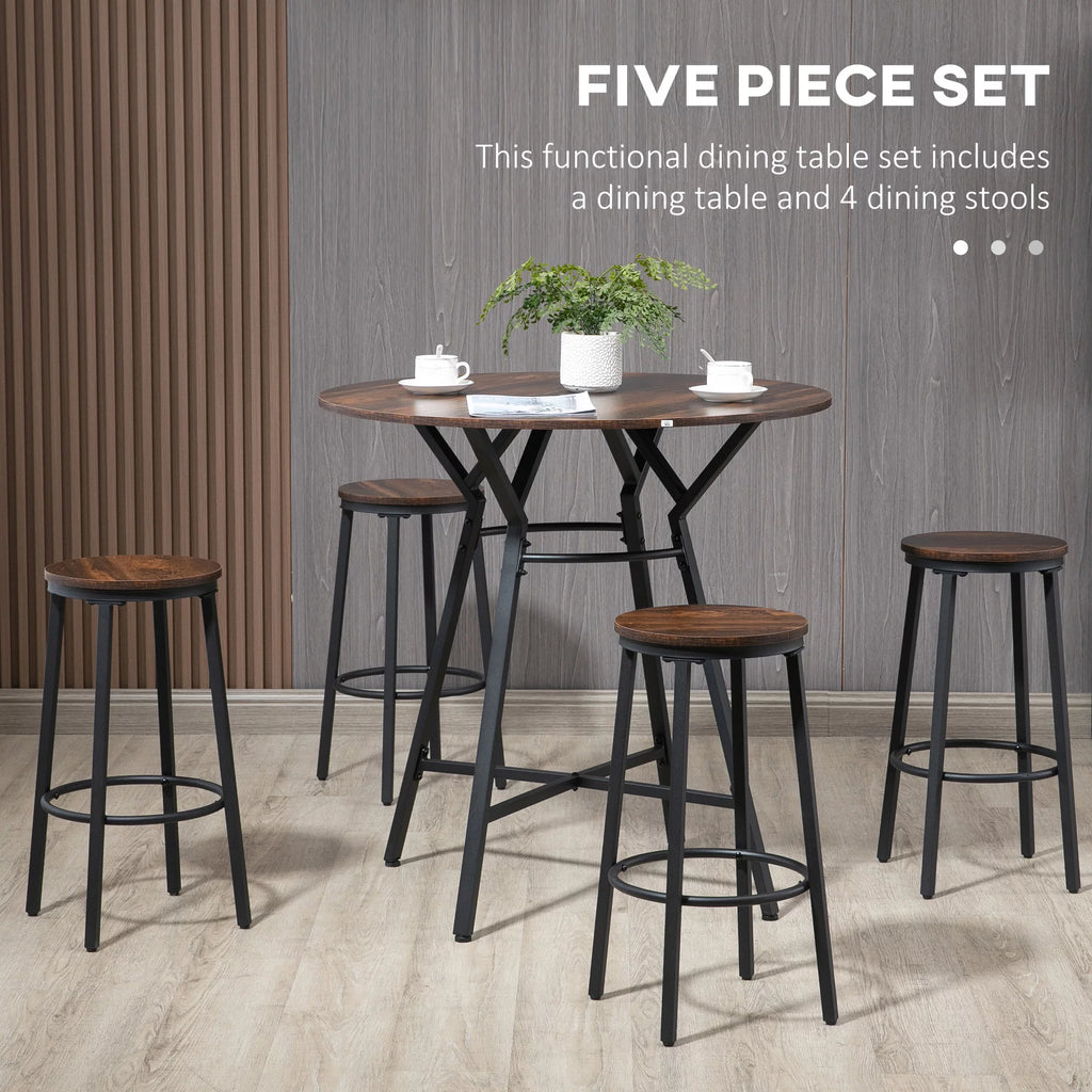 5-Piece Bar Table and Chairs Set X497302