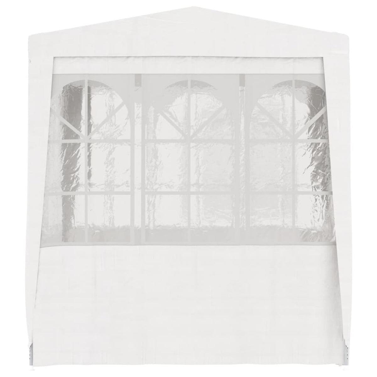 White Party Tent with Side Walls 6.6'x6.6' R1357