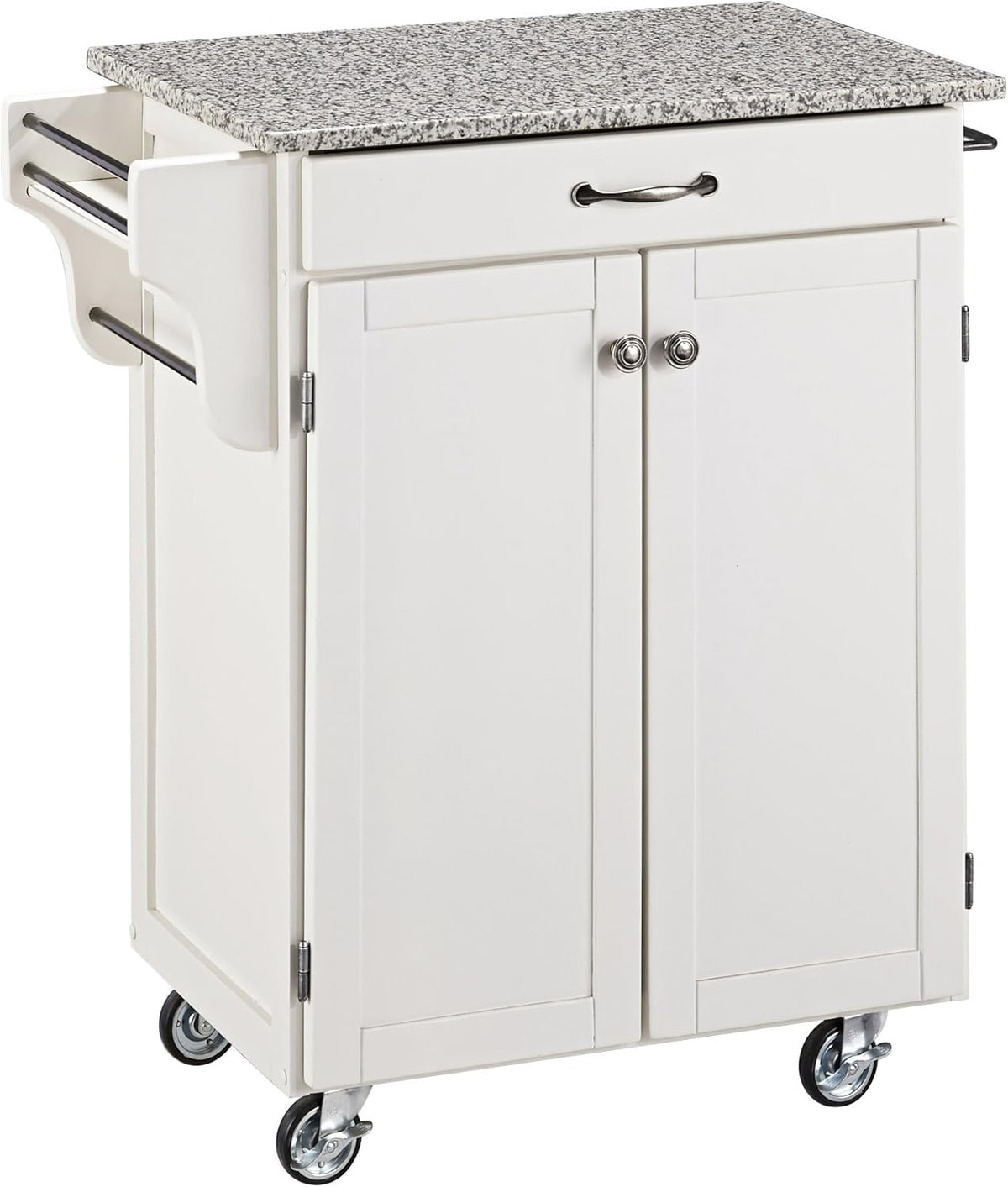 Cherry 2 Door Kitchen Cart with Oak Top H387180