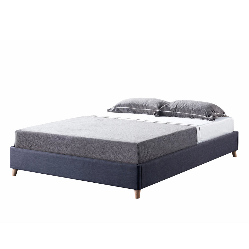 Queen Platform Bed Frame Dark Grey J465