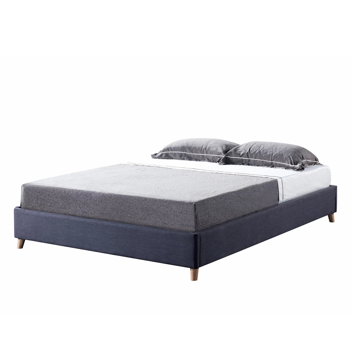 Queen Platform Bed Frame Dark Grey J465