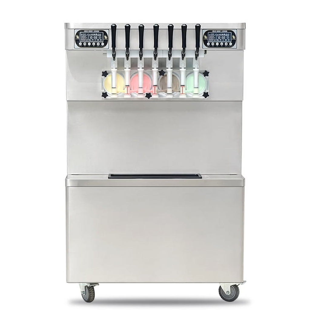 Soft Serve Ice Cream Machine with Transparent Dispenser X94701