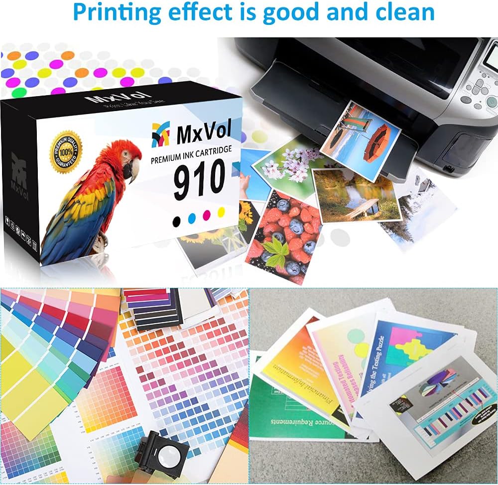 Remanufactured Ink Cartridge Replacement 4-Pack Black Cyan Magenta Yellow C290
