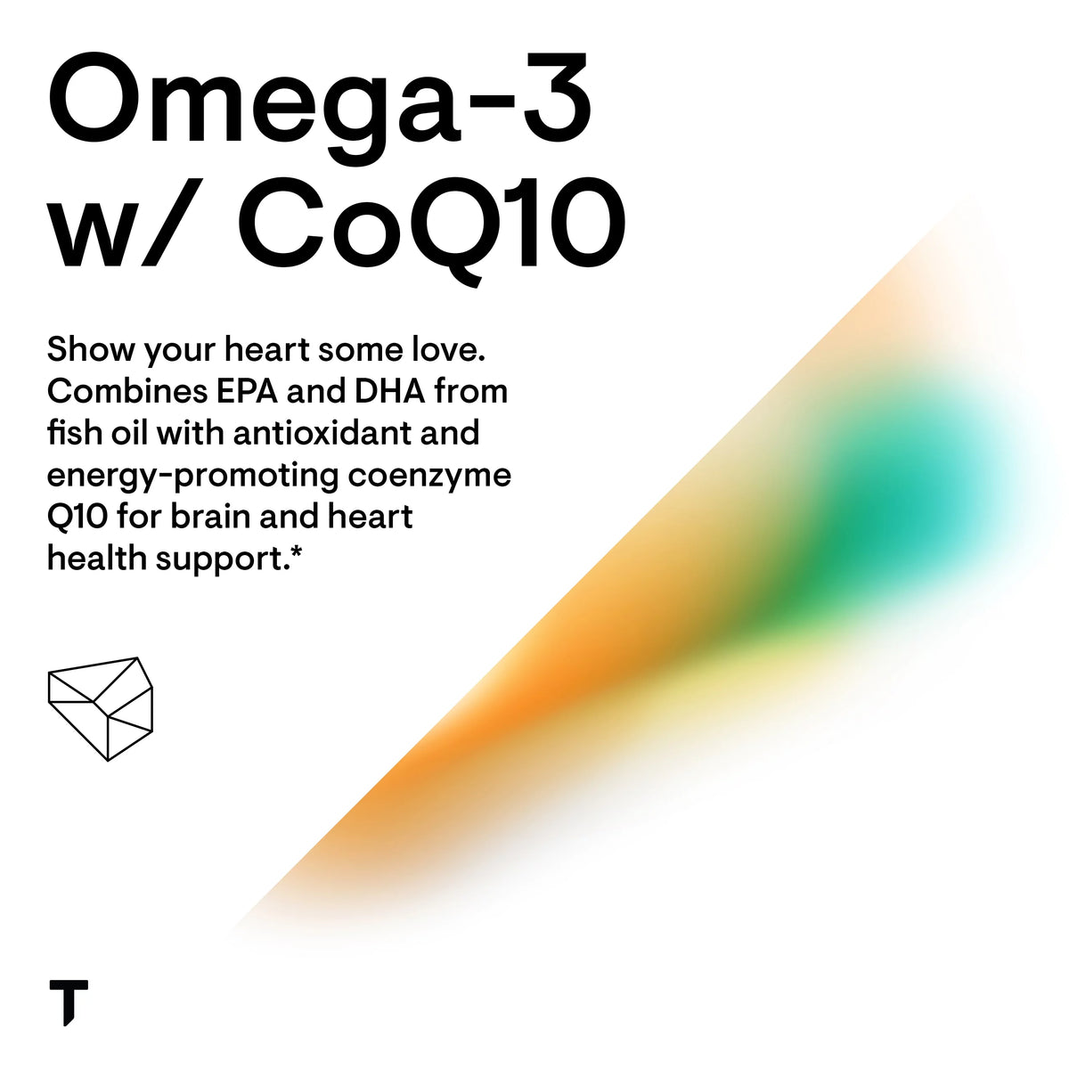 90 Gelcaps Omega-3 Fatty Acids Supplement with CoQ10 O1658