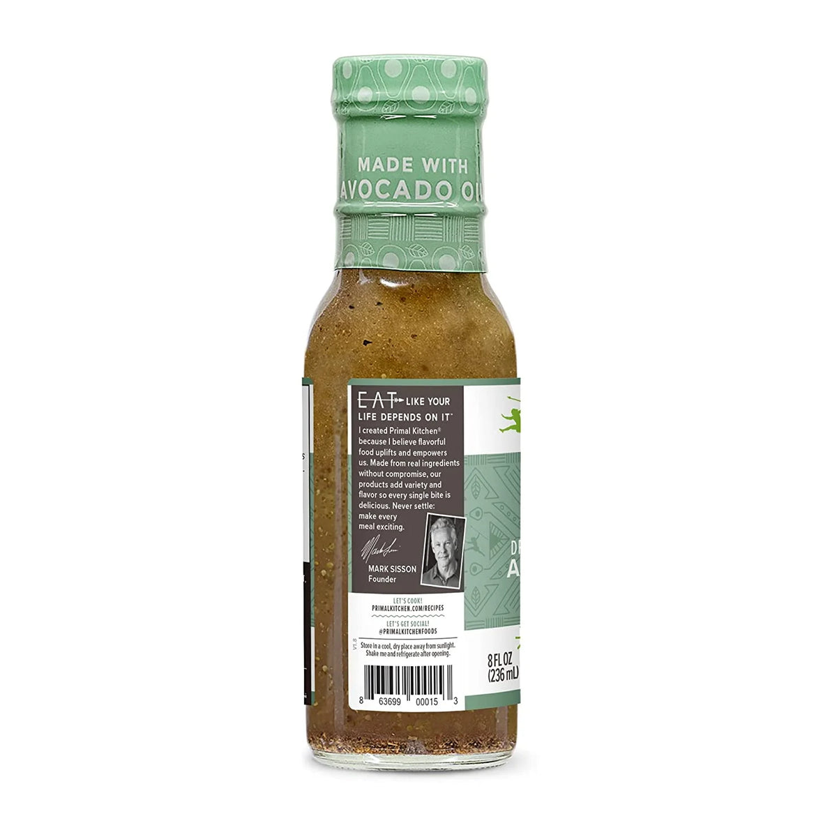 Greek Vinaigrette & Marinade with Avocado Oil 8 fl oz Pack of 2 H79184