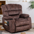 Brown Recliner Chair with Cup Holders M2745