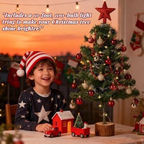 2FT Tabletop Artificial Christmas Tree with Lights G79348
