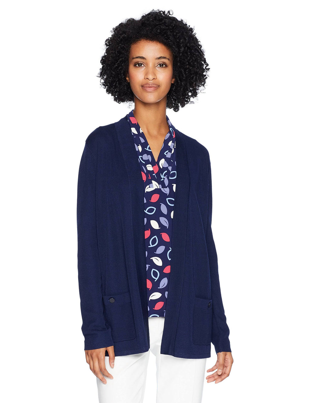 Blue Open Front Cardigan G18365