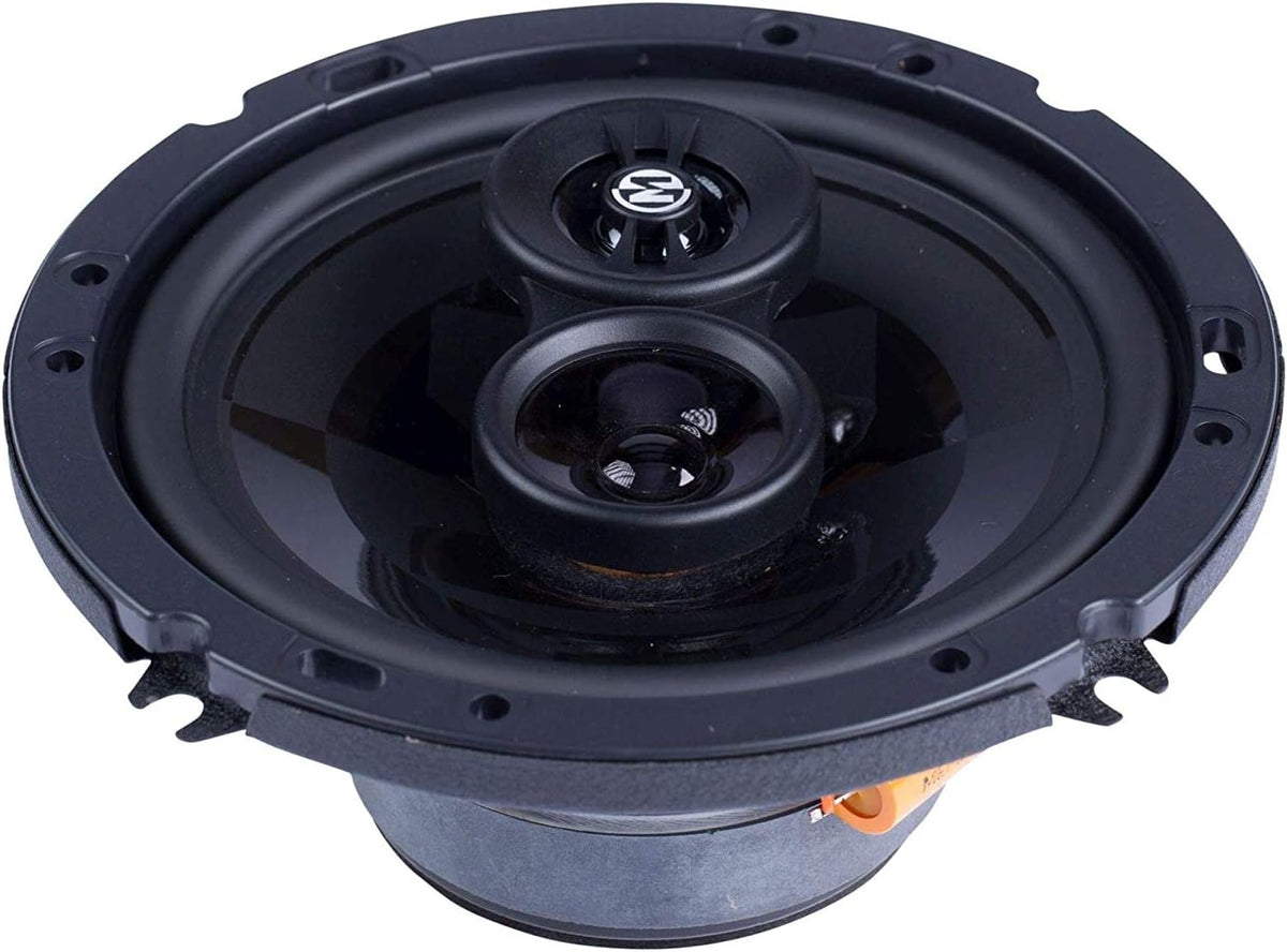 6.5 Inch 3 Way 50 Watt RMS 100 Watt Peak Car Audio Coaxial Speaker System Pack of 2 G9367