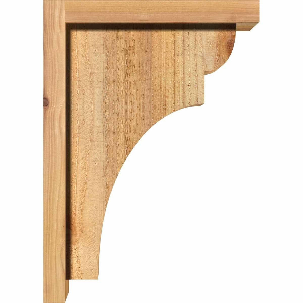 Rough Sawn Corbel with Backplate, Western Red Cedar B5008