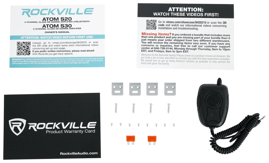 2400w 4 Channel Marine Amplifier V3822