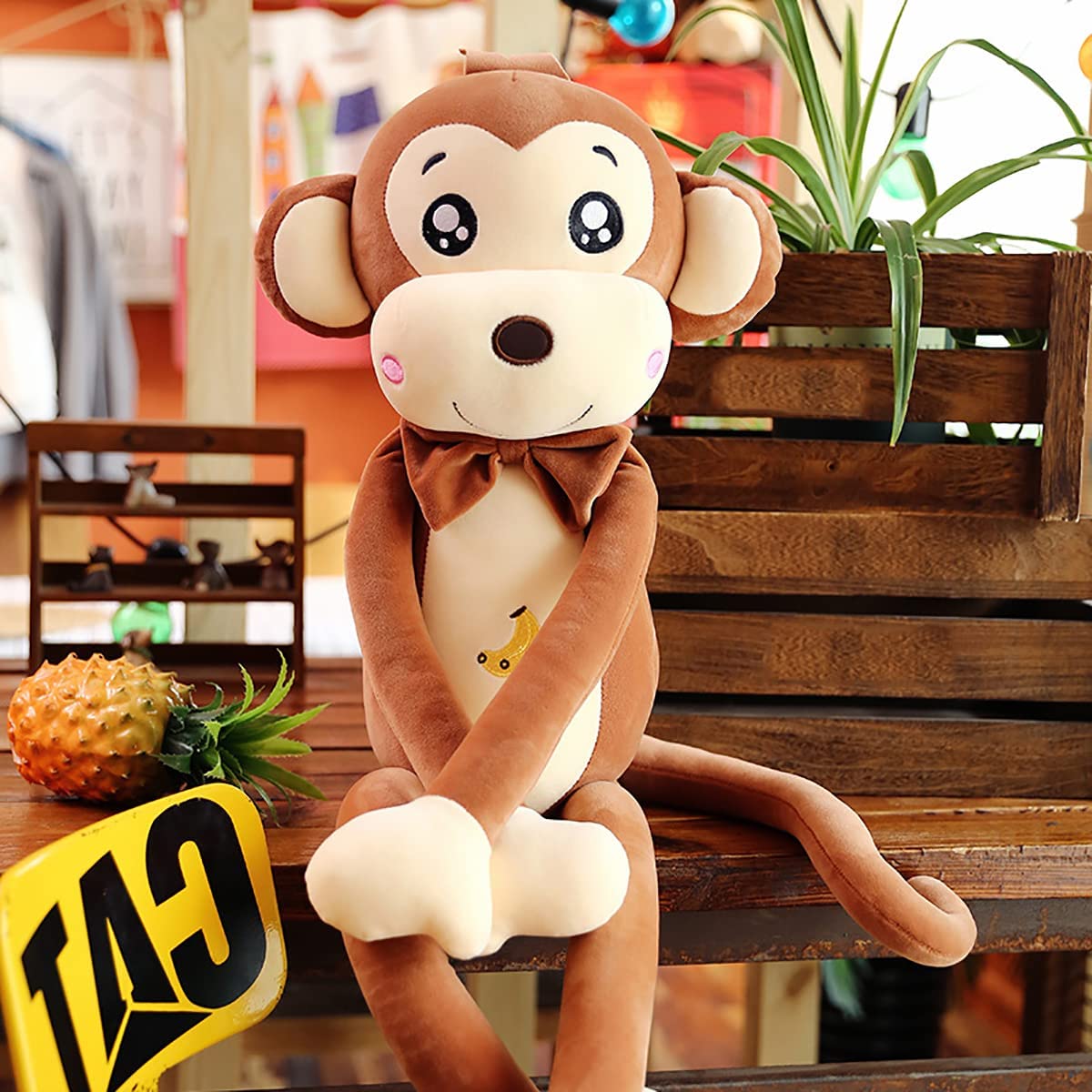 22" Brown Monkey Plush Stuffed Animal Toy V22774