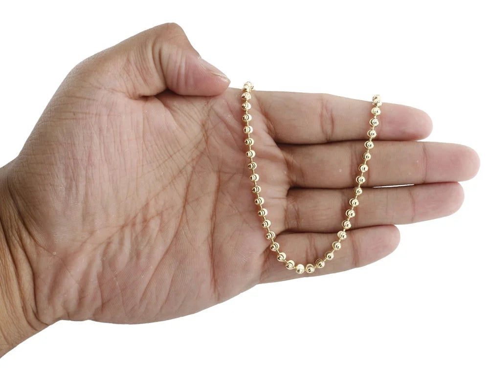 10k Yellow Gold Link Chain Necklace 30" N546