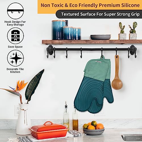 Silicone Oven Mitts, BPA-Free, 4 Pieces U315