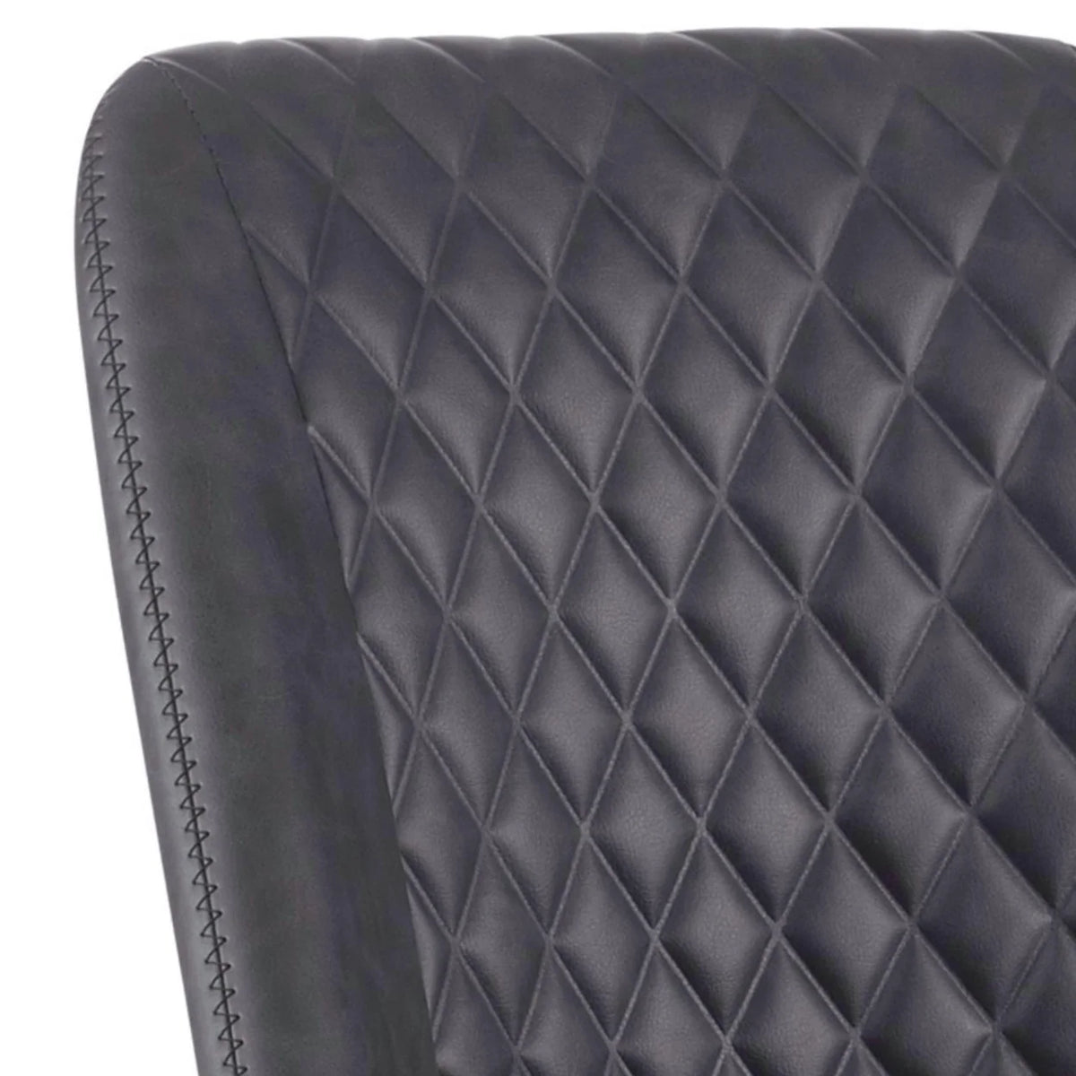 Gray Leatherette Office Chair with Star Base B414