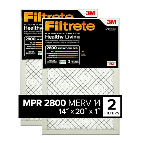 20x25x1 Pleated Air Filter, 2 Filters M57109