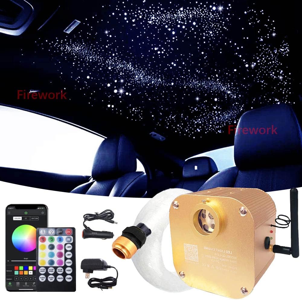 Bluetooth 20W RGBW LED Headliner Light Kit with APP Remote, 900pcs 13.1ft L288487