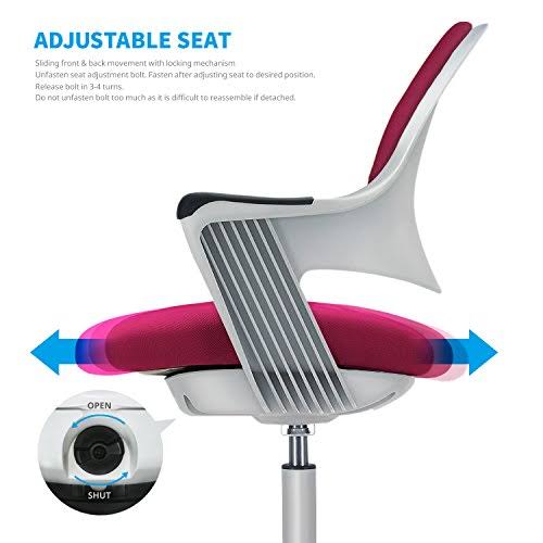 Rosie Pink Ergonomic Kids Desk Chair U22725