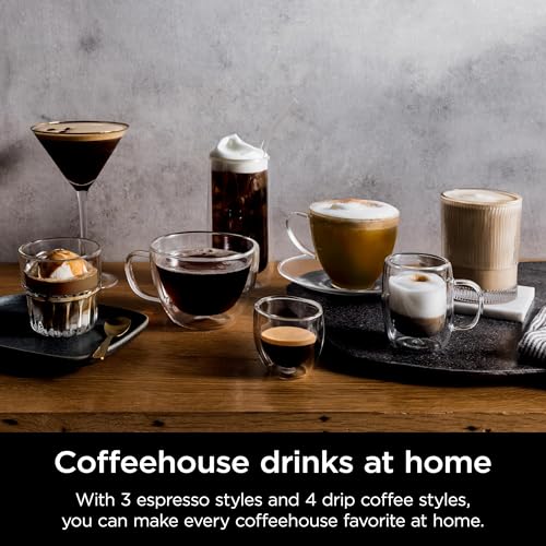 Espresso Machine and Drip Coffee Maker with Coffee Grinder and Milk Frother X48642