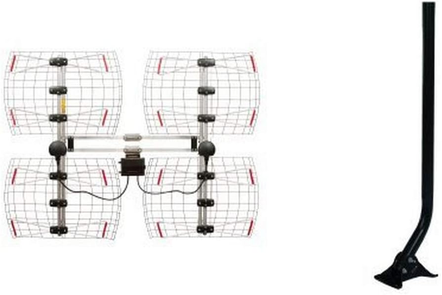Silver Multi-directional Bowtie TV Antenna U34573