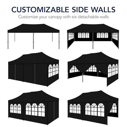 10x20 Heavy Duty Waterproof Outdoor Canopy Tent with Sidewalls W895