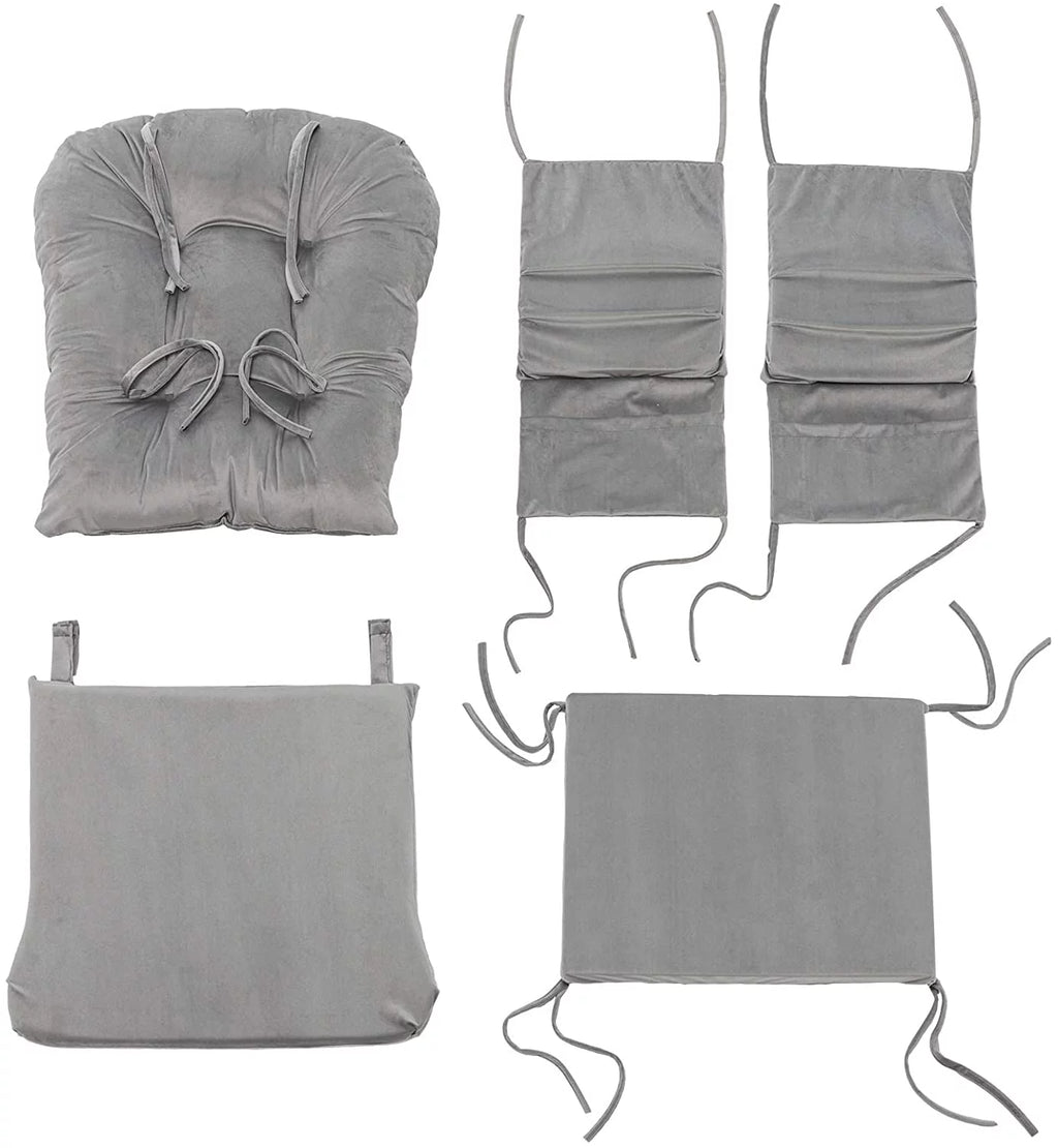 Gray Velvet Glider Rocker Cushion Replacement T918915