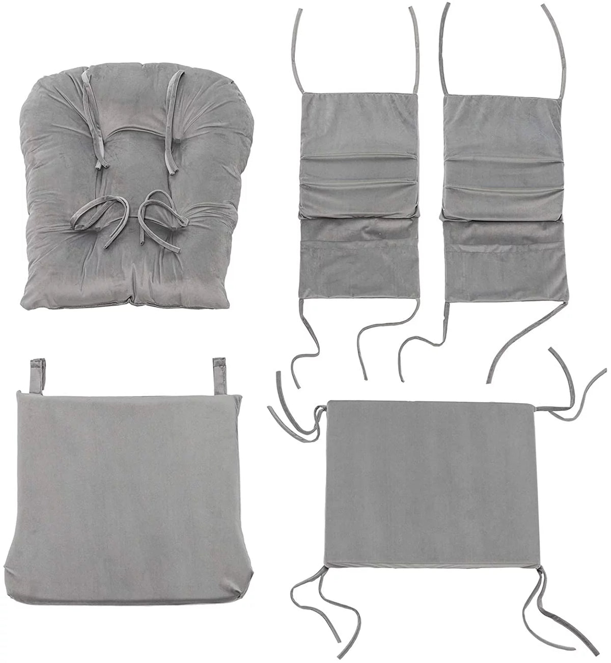 Gray Velvet Glider Rocker Cushion Replacement T918915