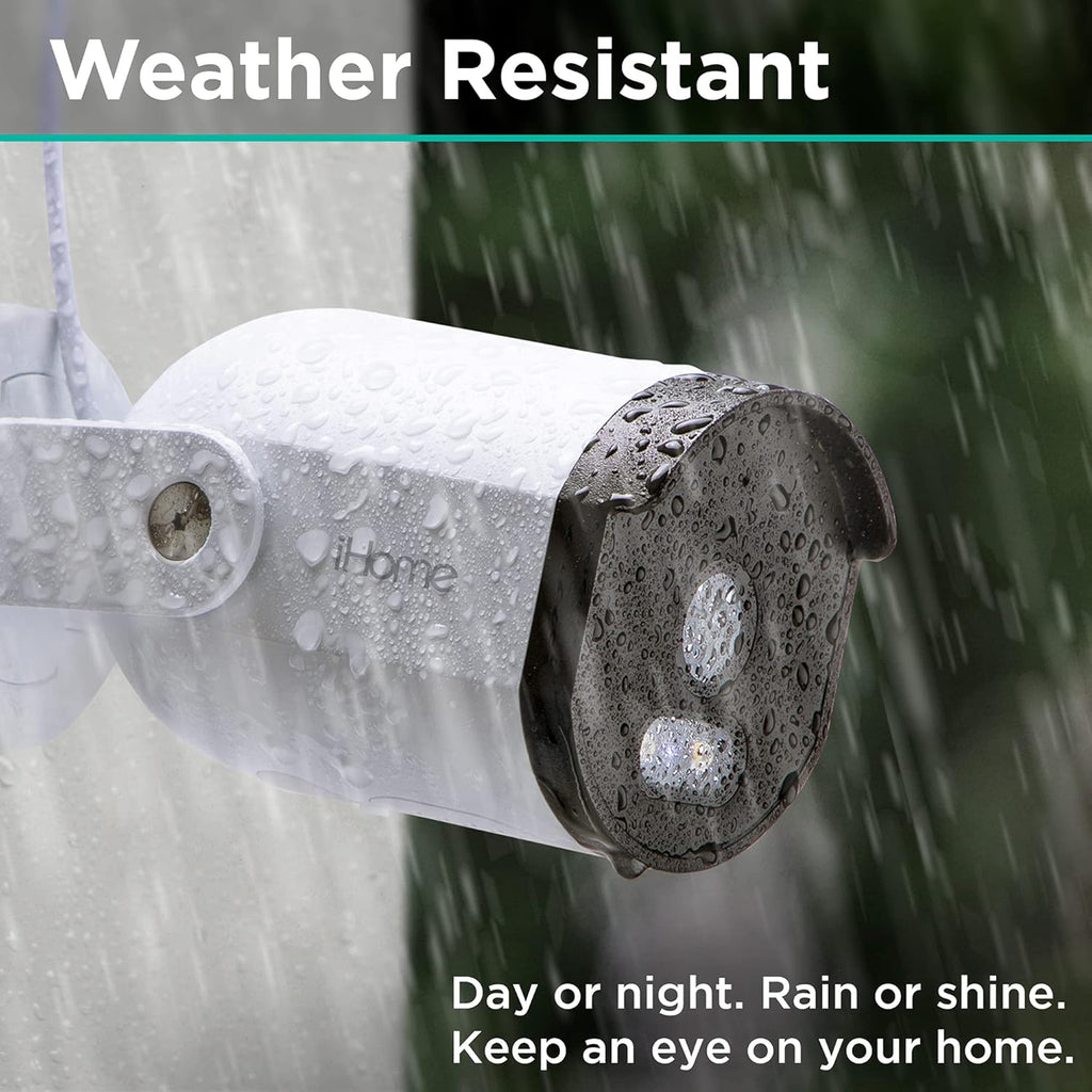 1080p HD Weatherproof WiFi Security Camera with 2-Way Audio J29004