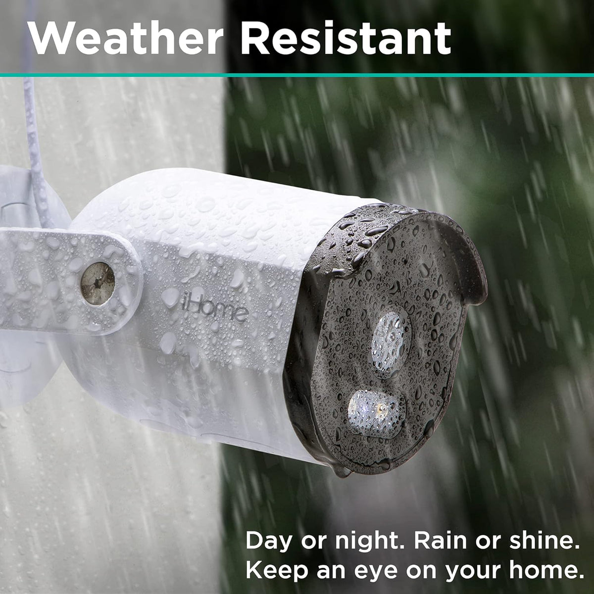 1080p HD Weatherproof WiFi Security Camera with 2-Way Audio J29004