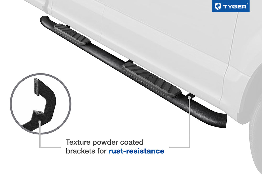 3.5" Extended Cab Side Step Rail Nerf Bars E20139