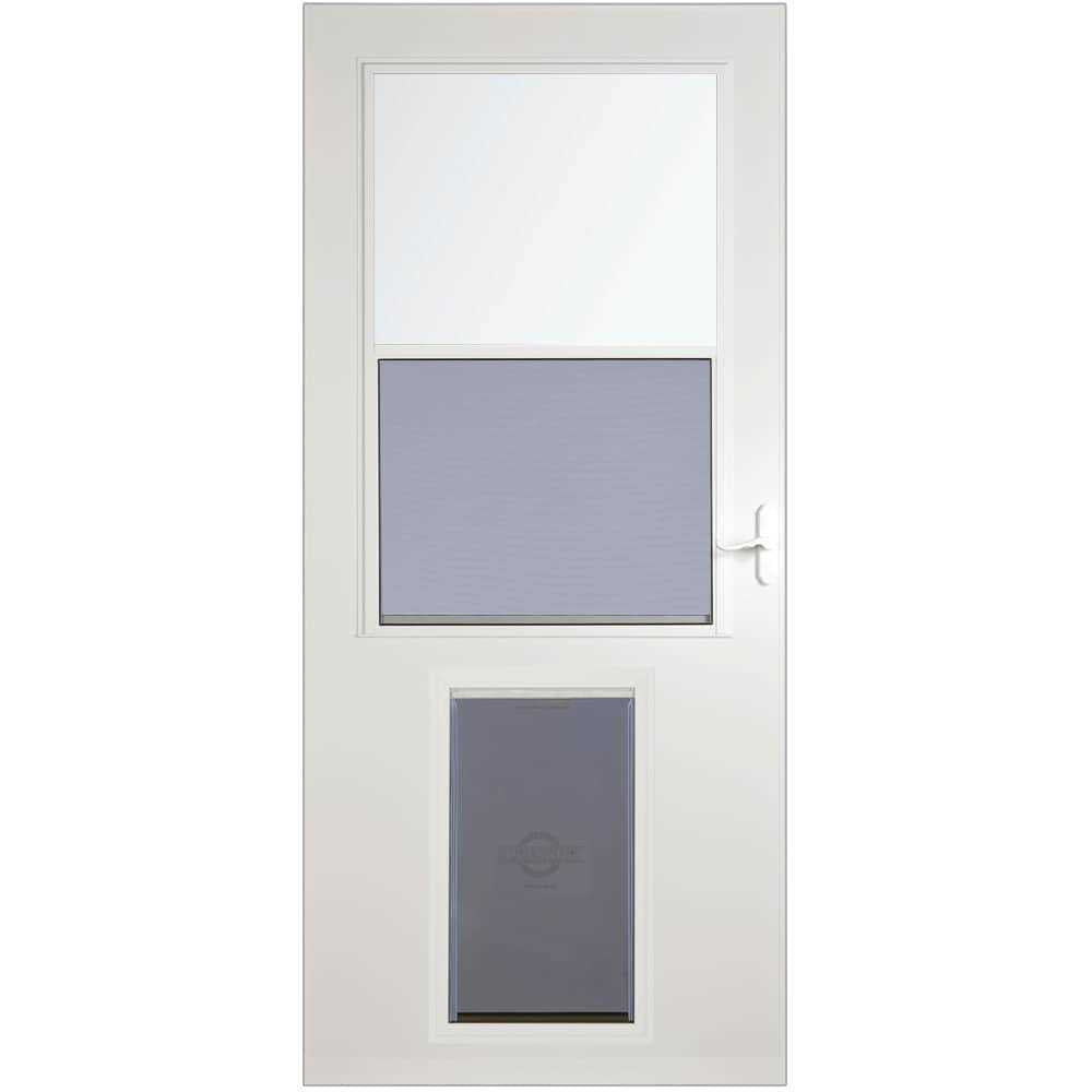 White High-view Wood Core Storm Door P34899