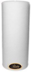 White Christmas Pillar Candle 4x9 H754456