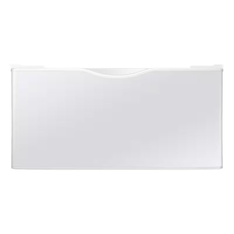 White Laundry Pedestal with Storage Drawer D16889