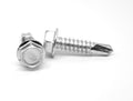 Self Drilling Screw Hex Washer Head Low Carbon Steel Zinc Plated G1259
