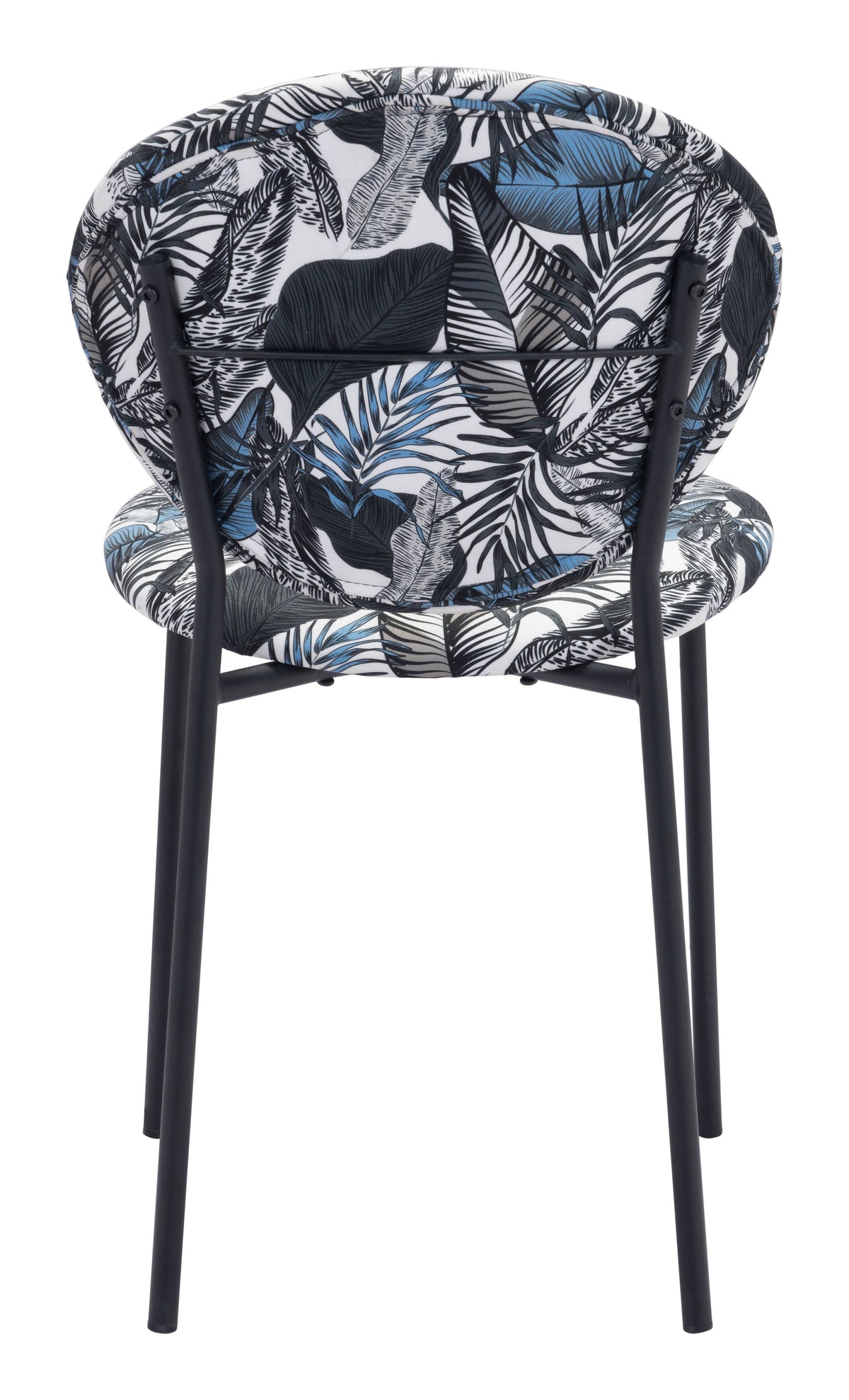 Black Leaf Print Dining Chair (Set of 2) M1920