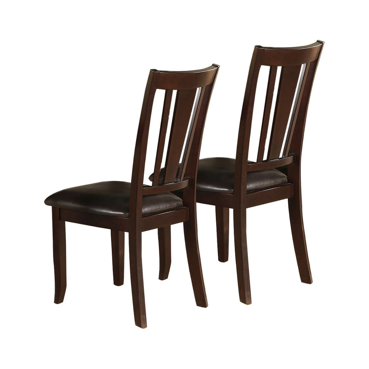 Espresso Slat Back Dining Chairs Set of 2 M8472